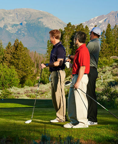 Friends at Golf Course in Keystone, CO.