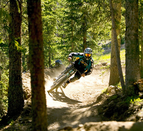 Mountain biking in Keystone, CO.