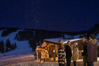 Friends Enjoy Stars on their way to The 10th Restaurant in Vail, CO.