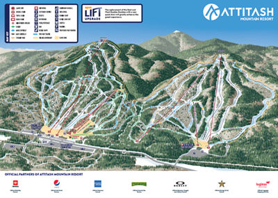 Mount Stowe Trail Map Trail Maps | Attitash Mountain Resort