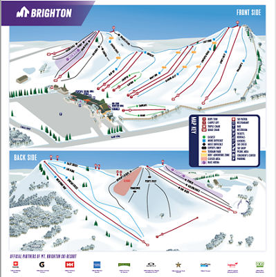 Brighton ski resort map