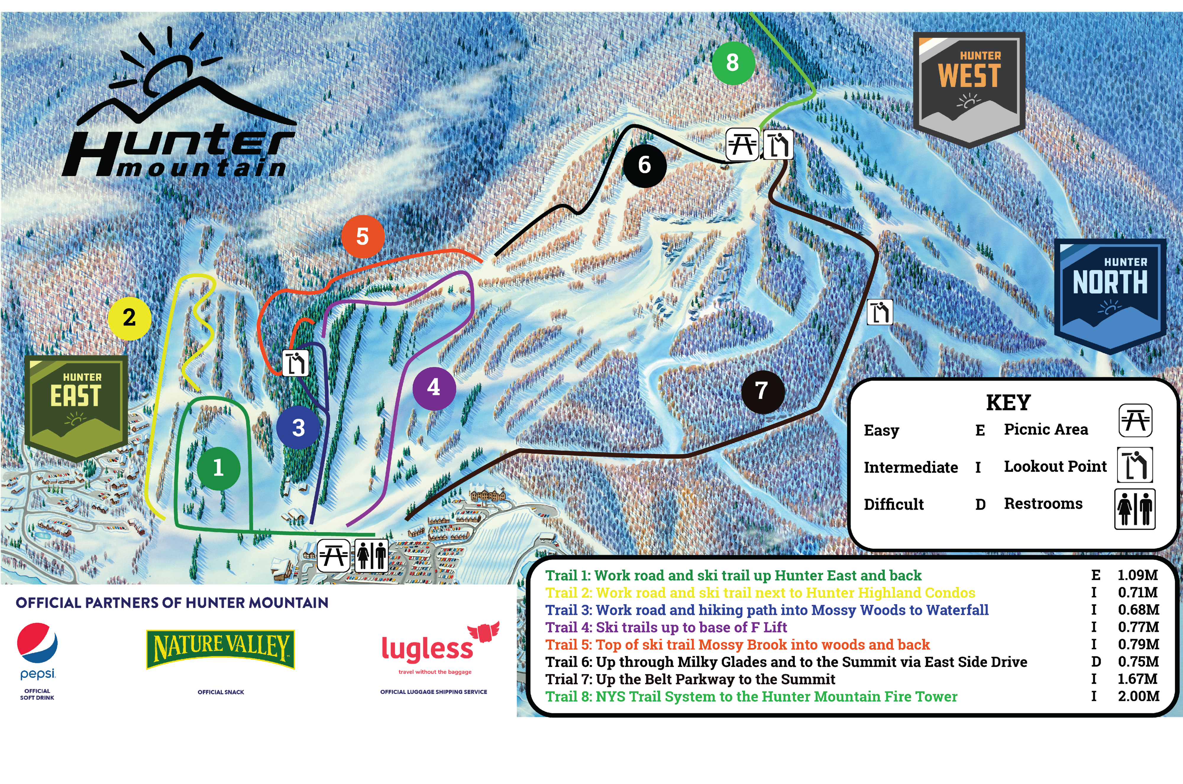Hunter Summer Trail Map