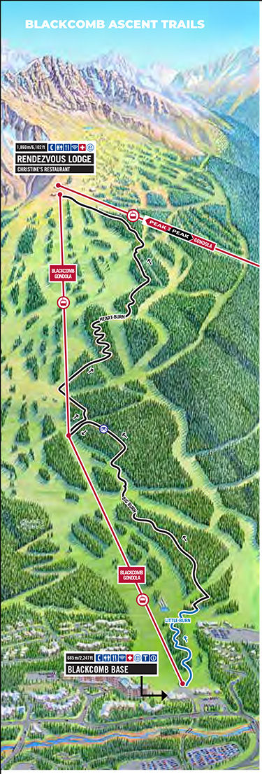 Blackcomb Ascent Trail Map 2021
