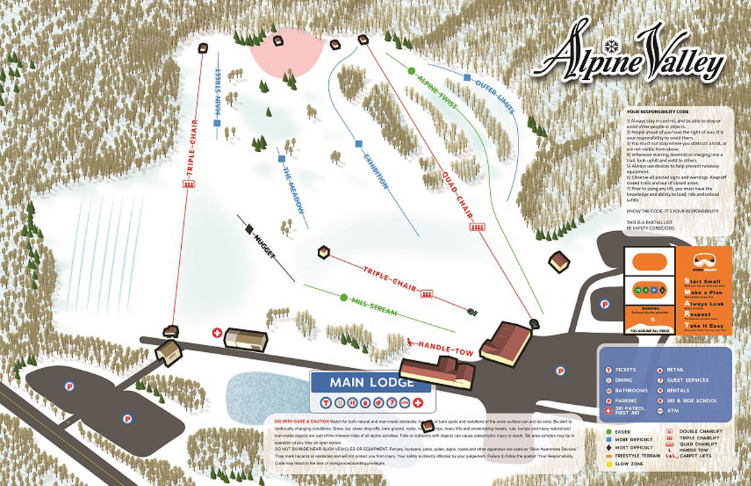 Alpine Valley Trail Map Resort Information | Alpine Valley Resort